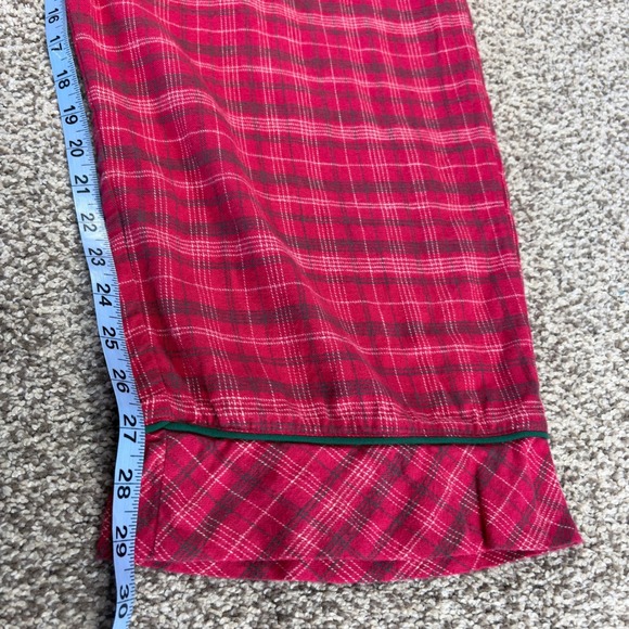 Disney Mickey Mouse Plaid Flannel Pajama Set Women's Size Large Red Sleepwear - Picture 13 of 13